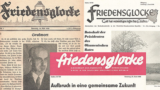 Grafik ist bis heute dem Wandel der Zeit unterworfen. Davon sind Kirchenzeitungen wie die »Friedensglocke« nicht ausgenommen.