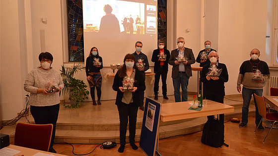 Der Gemeinschaftsbund der Evangelisch-methodistischen Kirche wurde am 13. Februar im hessischen Braunfels gegründet. Das Bild zeigt den Dank an das Organisationsteam der Gründungsversammlung.