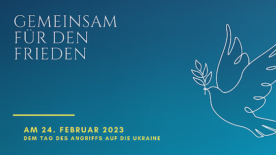 Ein breites Aktionsbündnis lädt anlässlich des Jahrestags des Kriegsbeginns in der Ukraine zum gemeinsamen Gebet ein.