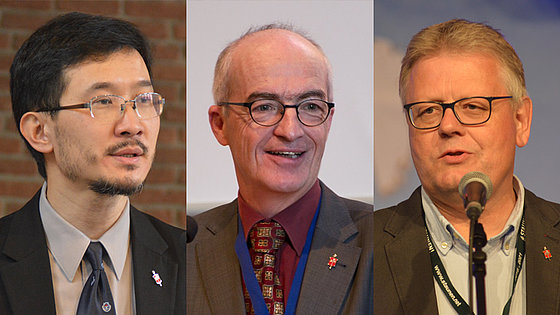 Drei europäische EmK-Bischöfe (von links): Eduard Khegay (Eurasien), Dr. Patrick Streiff (Mittel- und Südeuropa) und Christian Alsted (Nordeuropa und Baltikum).