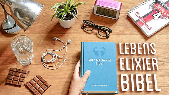 Das Veranstaltungsmotiv der Allianzgebetswoche 2021: Es geht um die Bibel als Lebenselixier.