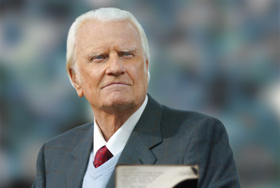 Weltweit gehörter Prediger: Billy Graham  7. November 1918 bis 21. Februar 2018