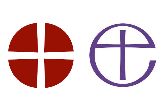 Hier die Logos der Methodistischen Kirche in Großbritannien (links) und der Kirche von England