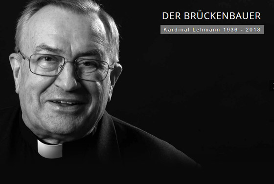Karl Kardinal Lehmann (16. Mai 1936 bis 11. März 2018) war ein wertschätzender Gesprächspartner, der die Evangelisch-methodistische Kirche »als ökumenischen Partner auf Augenhöhe« betrachtete.