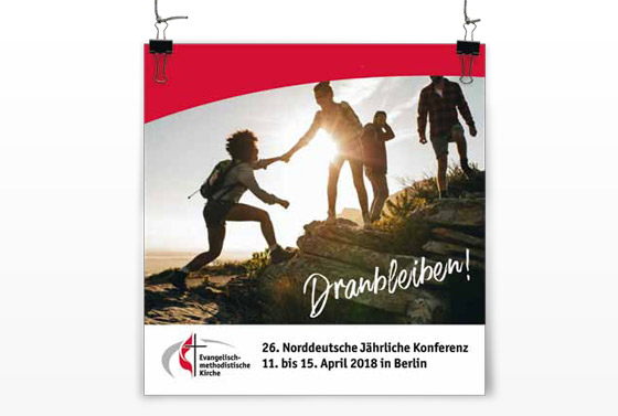 Die Mitglieder der Norddeutschen Jährlichen Konferenz wollen am Thema des Zukunftsprozesses »dranbleiben« und weitermachen. Das zeigt auch der Titel des Programmhefts.