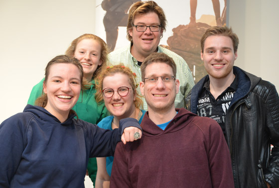Die Jugenddelegierten der Norddeutschen Konferenz bei der Konferenztagung Anfang April in Berlin