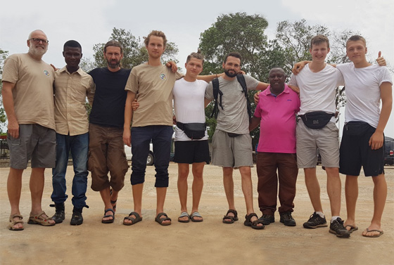 Das Konopenter-Team in Sierra Leone