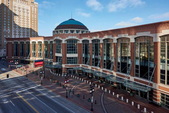 Hier findet die außerordentliche Generalkonferenz der Evangelisch-methodistischen Kirche statt:  im »The Dome« genannten Teil des Konferenzzentrums »America’s Center« in St. Louis im US-Bundesstaat Missouri.