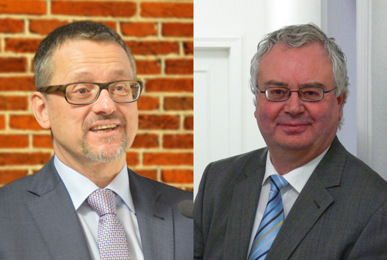Pastor Dr. Hans-Martin Niethammer (links) wird Nachfolger von Andreas Cramer.