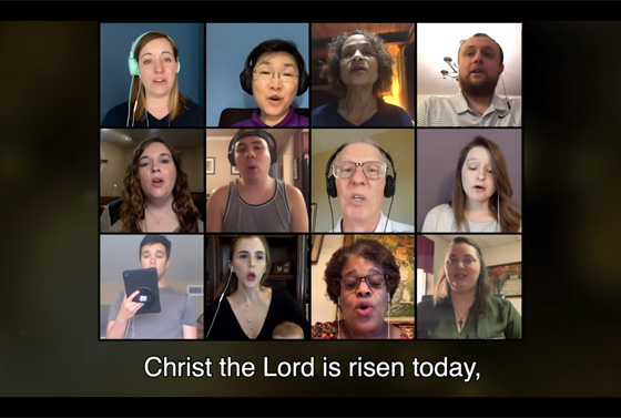 Methodisten aus aller Welt singen einen der bekanntesten Oster-Choräle »Christ, der Herr ist auferstanden«. Der Video-Zusammenschnitt ist auf der Video-Plattforum You-Tube zu sehen und schon fast 150.000 Mal aufgerufen worden.