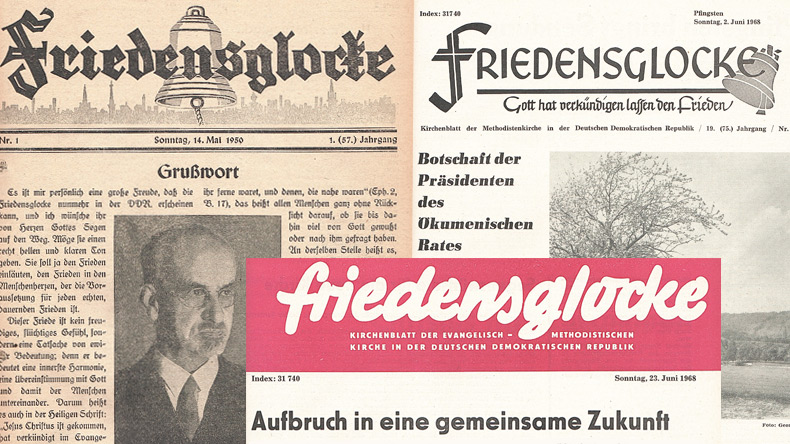 Grafik ist bis heute dem Wandel der Zeit unterworfen. Davon sind Kirchenzeitungen wie die »Friedensglocke« nicht ausgenommen.