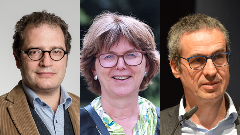 Die neuen Lehrkräfte an der Theologischen Hochschule Reutlingen (von links): Prof. Dr. Christoph Schluep (Neues Testament), Prof. Dr. Dorothea Hüsson (Soziale Arbeit und Diakonie) und Prof. Dr. Lothar Elsner (Diakoniewissenschaften).