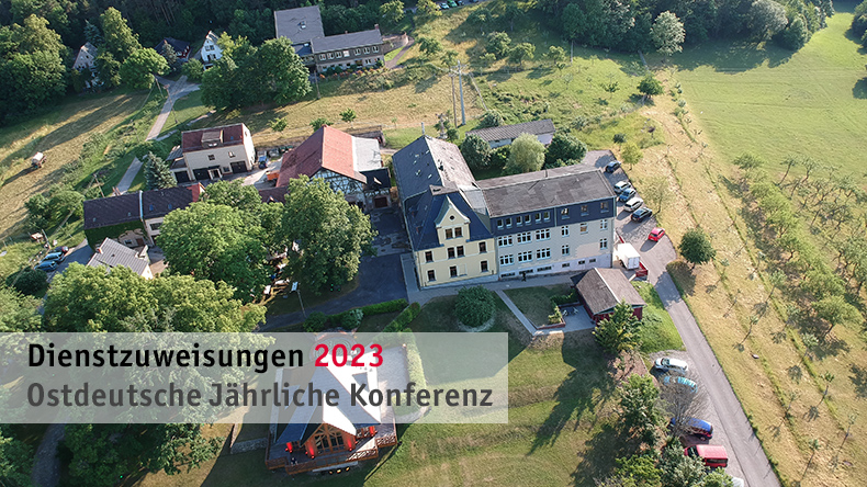 Luftansicht der Begegnungs- und Bildungsstätte Schwarzenshof