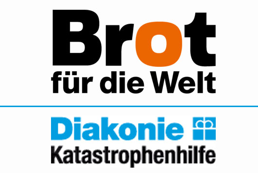 Spendenaufruf von Brot für die Welt und Diakonie Katastrophenhilfe